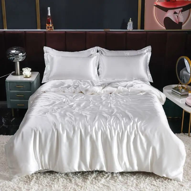 Скандинавский атласный шелковы – обзор и цена Silk Sheet Set