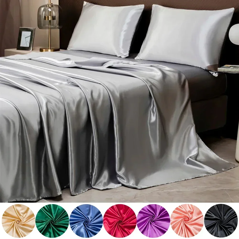 Роскошный атласный комплект пр – обзор и цена Silk Sheet Set